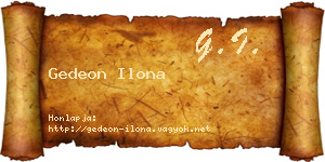 Gedeon Ilona névjegykártya